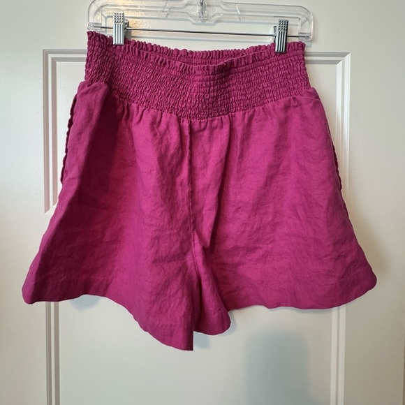 Boden Linen Pull On Shorts Size 8 - Picture 2 of 8